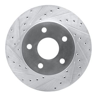 R1 Concepts Drilled & Slotted Brake Rotor (FRONT LEFT): Jeep Grand Cherokee 1999-2004 2.5L/4.0L