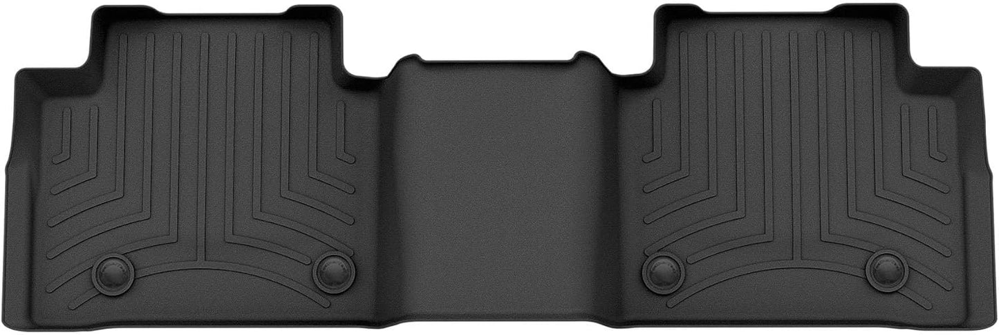 WeatherTech FloorLiner Rear Floor Mats (Black): Jeep Grand Cherokee 4Xe 2022 - 2025