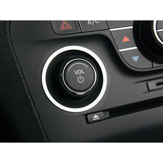 American Car Craft Dash Trim Rings (Start/Volume/Tuner): Dodge Charger R/T 2011 - 2014