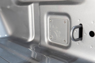 BuiltRight Industries 2020 Jeep Gladiator Bed Plug Plate Cover (Alum) - Silver