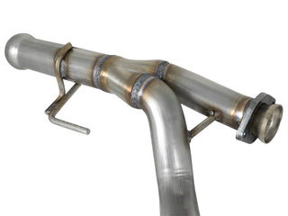 aFe Twisted Steel Y-Pipe 2.25in 409 SS Exhaust: Jeep Wrangler / Gladiator 2018-2026 3.6L V6