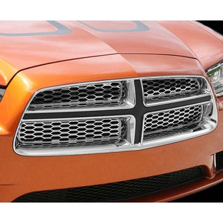 American Car Craft Polished Grille Overlay: Dodge Charger R/T 2011 - 2014