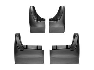 WeatherTech No-Drill Front Mudflaps Black: Dodge Ram 2010-2013 5.7L/6.7L Diesel