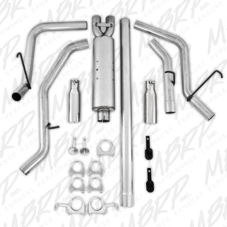 MBRP Cat-Back 3" Dual Split Side Exhaust: Dodge Ram 5.7L Hemi 2006 - 2008 (Single or Crew Cab / Shortbed)