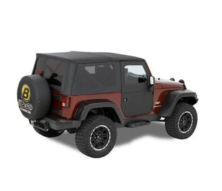 Bestop Full Fabric Doors (Front Black Twill): Jeep Wrangler JK 2007-2018