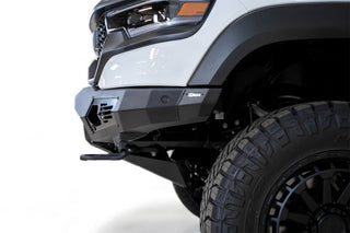 Addictive Desert Designs Bomber Front Bumper w/ Dual 20" LED Bar Mounts (FRONT): Ram 1500 TRX (2021-23) - Hammer Black/Satin Black