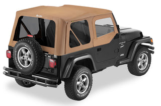 Bestop Replace A-Top Sailcloth Upper Door Skins: Jeep Wrangler TJ 1997-2002 2.5L/4.0L