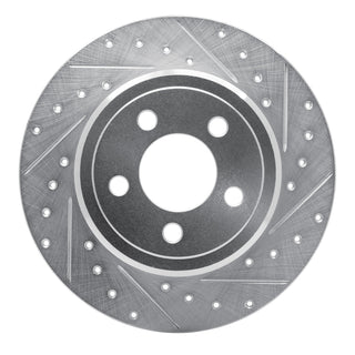 DFC 05-23 Chrysler 300 Rear Right Drilled & Slotted Silver Brake Rotor