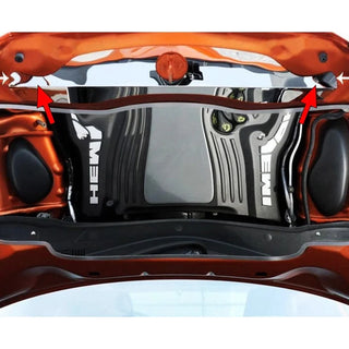 American Car Craft Polished Upper Hood Cap: Dodge Charger R/T 2011 - 2014