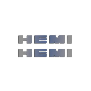 American Car Craft Brushed or Polished Hemi Letters (8pc): Chrysler 300C / Dodge Charger 2011 - 2024