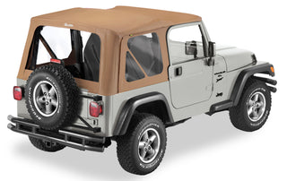 Bestop A-Top Replace Soft Top Spice Clear Windows: Jeep Wrangler TJ 1997-2002