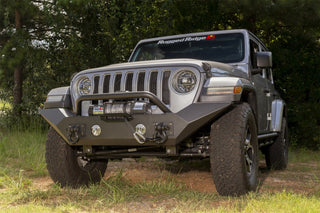 Rugged Ridge Spartan Front Bumper HCE w/Overrider (FRONT): Fits Jeep Wrangler JL/Gladiator JT 2018-2025 3.6L/3.0L EcoDiesel