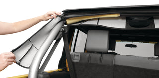 Bestop Sport Bar Cover (REAR): Jeep Wrangler JK 2007-2018 3.8L/3.6L V6 - Black Diamond