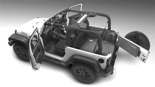 BedRug Rear Cargo Kit: Jeep Wrangler (18-24) w/ Gap Hider