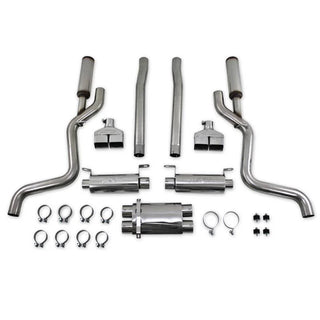 MBRP Pro Series Cat-Back 3" Dual Split Rear Exhaust System (w/ Resonators): Dodge Challenger SRT8 2008 - 2014 (6.1L & 6.4L SRT8)