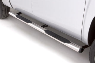 LUND 4in Oval Straight SS Nerf Bars Polished: Fits Ram 2009-2024 3.6L/5.7L Hemi 6.7L Diesel 6.4L 392