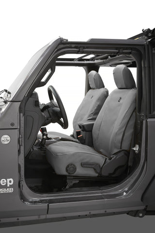 Bestop Front Seat Covers Charcoal (FRONT): Jeep Wrangler JL 2018-2025 2.0L / 3.6L