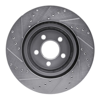 R1 Concepts Drilled & Slotted Brake Rotor (FRONT RIGHT): Chrysler 300 / Dodge Challenger / Dodge Charger 2005-2024 3.6L V6 / 5.7L Hemi