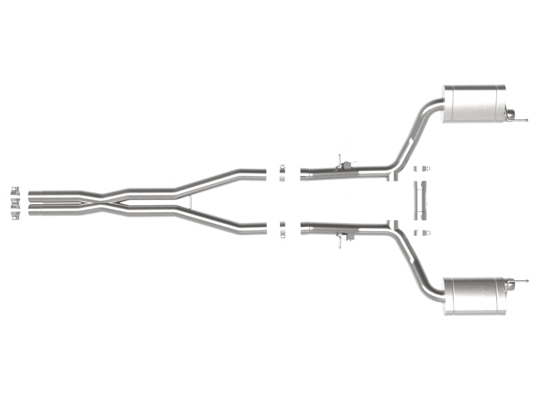 AFE MACH Force-Xp Cat-Back Exhaust System: Dodge Challenger 6.4L 392 & 6.2L Hellcat 2015 - 2023