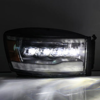 AlphaRex NOVA LED Projector Headlights (Black): Dodge Ram 1500 (06-08) & 2500/3500 (06-09)