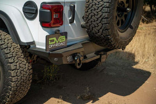 DV8 Offroad MTO Rear Bumper w/ Tire Carrier (REAR): Jeep Wrangler JL 2018-2026 2.0L/3.6L