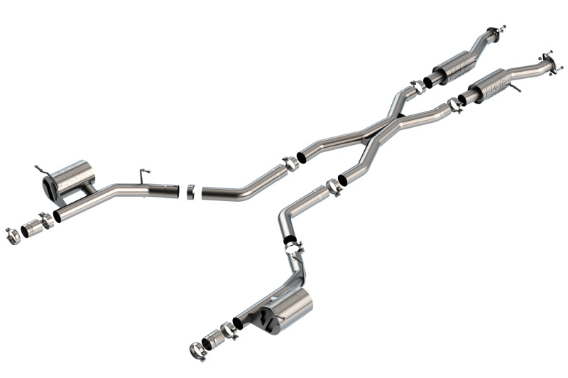 Borla ATAK Cat-Back Exhaust System (Reuses OEM Tips): Dodge Durango 6.2L Hellcat 2021 - 2025