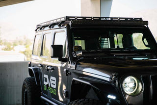 DV8 Offroad A-Pillar Dual Light Pod Mounts: Jeep Wrangler JL 2018-2026 / Gladiator JT 2020-2026 w/ LBJL-10