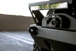 DV8 Offroad FS-25 Stubby Front Bumper w/ Plated Bull Bar: Jeep Wrangler / Gladiator (2018-2026)