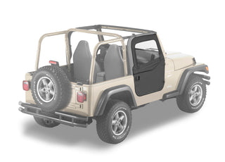Bestop Full Fabric Doors (Black Denim): Jeep Wrangler TJ 1997-2006 2.5L / 4.0L
