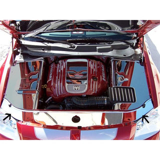 American Car Craft Polished Header Plate: Dodge Charger 2006 - 2010 (All Models)