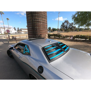Glassskinz Torch Combo Set (Rear & Side Window Louvers): Dodge Challenger 2008 - 2023 (All Models)