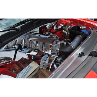 American Car Craft Fuel Rail Covers Polished / Perforated (Aftermarket Air Box): 300C / Challenger / Charger / Magnum 6.1L SRT8 2006 - 2010