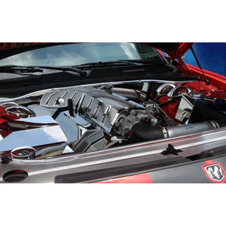 American Car Craft Fuel Rail Covers Polished / Perforated (Aftermarket Air Box): 300C / Challenger / Charger / Magnum 6.1L SRT8 2006 - 2010