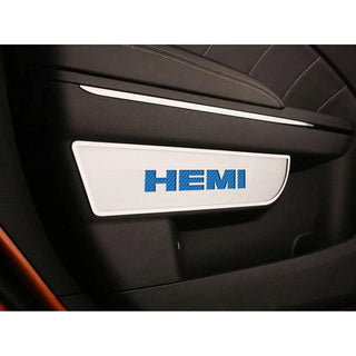 American Car Craft "HEMI" Front Door Badges With Carbon Fiber Inlay: Dodge Charger / Chrysler 300 2011 - 2023