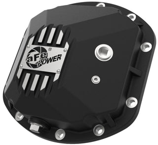 aFe Street Series Dana 30 Diff Cover Black Machined Fins (FRONT): Jeep Wrangler 1997-2018