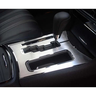 American Car Craft Brushed Shifter Plate with Polished Trim Ring: Chrysler 300C 5.7L 2011 - 2024