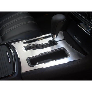 American Car Craft Brushed Shifter Plate with Polished Trim Ring: Chrysler 300C 5.7L 2011 - 2024