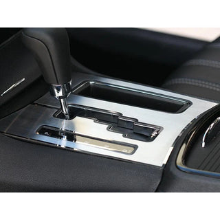 American Car Craft Brushed Shifter Plate with Polished Trim Ring: Chrysler 300C 5.7L 2011 - 2024