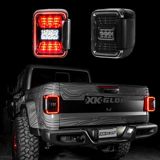 XK Glow Jeep JT Gladiator LED Taillight w/ Smoked Lens