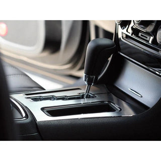 American Car Craft Brushed Shifter Plate with Polished Trim Ring: Chrysler 300C 5.7L 2011 - 2024