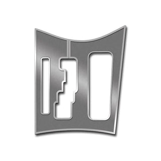 American Car Craft Brushed Shifter Plate with Polished Trim Ring: Chrysler 300C 5.7L 2011 - 2024