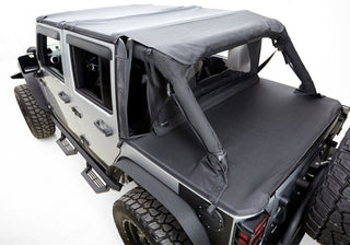 Rampage 4-Door Tonneau Cover Black Diamond: Jeep Wrangler JK 2007-2018