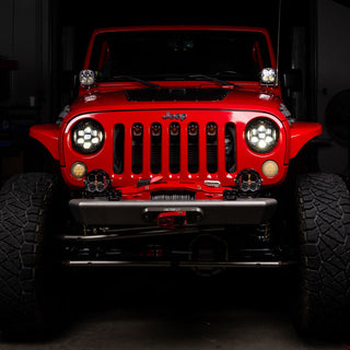Baja Designs LP6 LED Headlight Kit: Jeep Wrangler JK (07-18) / Grand Cherokee (05-10) - Amber