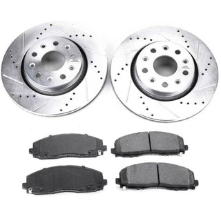 PowerStop Z23 Evolution Sport D&S Brake Kit (FRONT): Jeep Wrangler / Gladiator 2018-2023 6.4L 392 / 3.6L V6