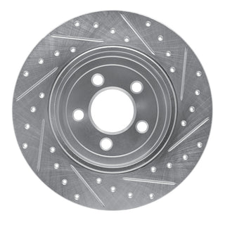 R1 Concepts Drilled & Slotted Brake Rotor (REAR LEFT): Fits Chrysler / Dodge 2005-2024