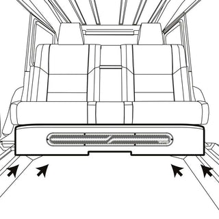DS18 Jeep Gladiator JT 2020-UP 4 x 8in Subwoofers Included (ZR8.2D) Underseat Box Black -LED Lights