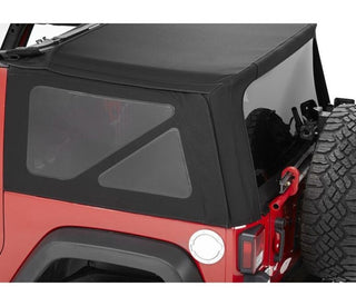 Bestop Window Set Premium Black Twill (F&R): Jeep Wrangler JK 2007-2018