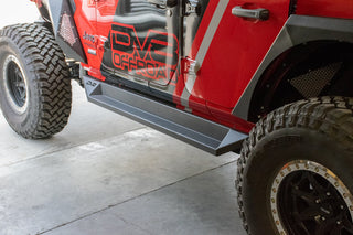 DV8 Offroad Plated Side Step Slider: Jeep Wrangler 2018-2021