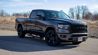 Fishbone Offroad 5-Inch Oval Side Steps (CREW CAB): Dodge Ram 1500 (2019-2024) - Black Textured