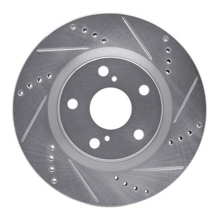 DFC 18-25 Jeep Wrangler Front Right Drilled & Slotted Silver Brake Rotor